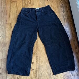 Size 30- We The Free Faded Black Barrel jeans